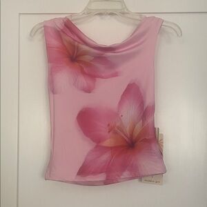 Pink floral top